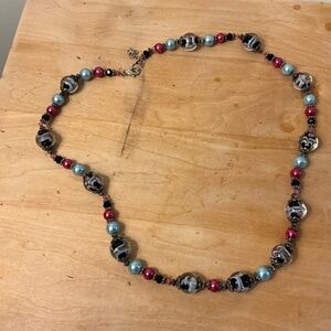 Blown Glass Beaded necklace